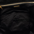 Prada Triangle Logo Tote Black Orange Sequins Enamel — view 4