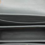 Celine C Chain Shoulder Bag Gray Leather — view 4