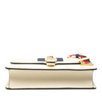 Gucci Sherry Line Sylvie Bi-&star Small Shoulder Bag Ivory Multi Leather — view 3