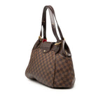 Louis Vuitton Damier Sistina GM Tote Shoulder Bag Brown Leather — view 2