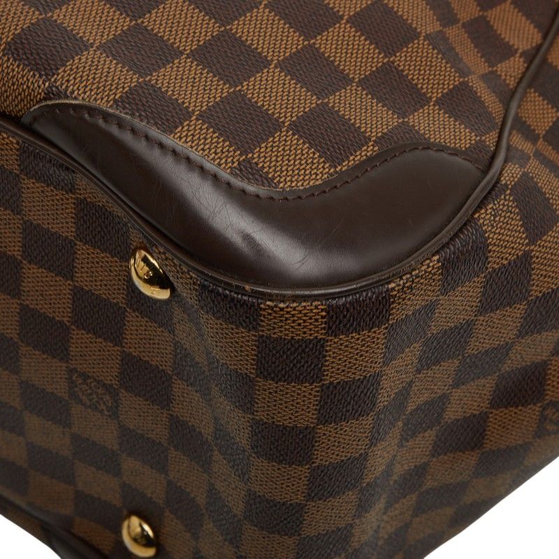 Louis Vuitton Damier Verona GM Tote Ebene Brown Leather — view 7