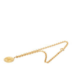 Chanel CC Logo Lion Motif Quilted Chain Pendant Gold Plated — view 3