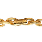 Chanel CC Logo Lion Motif Quilted Chain Pendant Gold Plated — view 5