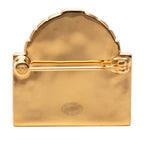 Chanel CC Logo Rue Cambon le Brooch 22 Gold Plated — view 2