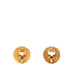 Chanel Vintage CC Logo Earrings Gold Plated — view 2