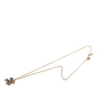 Chanel Clover Motif Chain Pendant 07 Black Gold Plated Rhinestone Faux — view 3