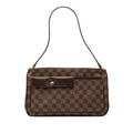 Louis Vuitton Damier Aubagne Shoulder Bag Brown Leather