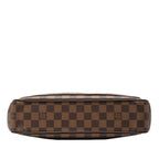 Louis Vuitton Damier Aubagne Shoulder Bag Brown Leather — view 3
