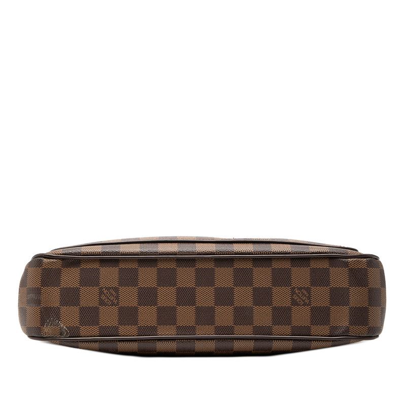 Louis Vuitton Damier Aubagne Shoulder Bag Brown Leather — view 3
