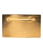 Chanel Logo Plate CC Brooch Gold Plated — view 2