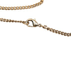 Chanel CC Logo Necklace Gold Plated Rhinestone — view 5