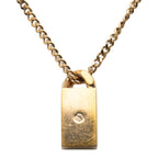 Chanel CC Logo Necklace Gold Plated Rhinestone — view 2