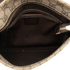 Gucci GG Supreme Crossbody Shoulder Bag Beige Brown Leather — view 7
