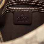 Gucci GG Supreme Crossbody Shoulder Bag Beige Brown Leather — view 9