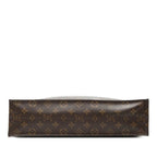 Louis Vuitton Monogram Sac Plat Tote Brown Leather — view 3