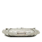 Gucci Guccissima Tassel Handbag Silver Leather — view 3