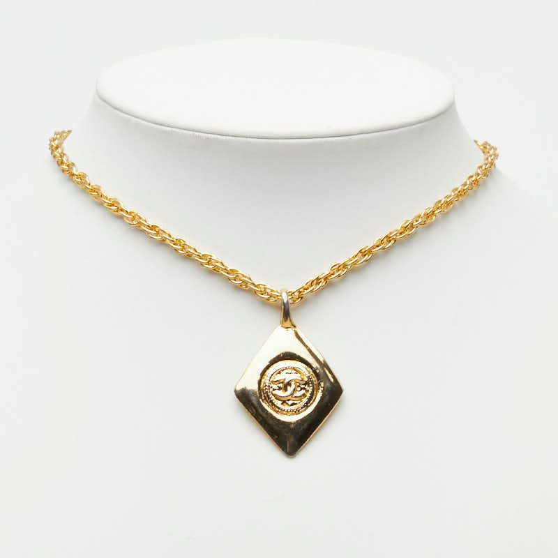 Chanel CC Logo Chain Pendant Gold Plated — view 6