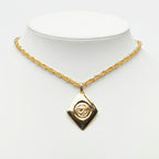 Chanel CC Logo Chain Pendant Gold Plated — view 6