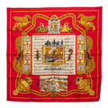 Hermes Carre 90 in Salzburg Scarf Large Red Silk