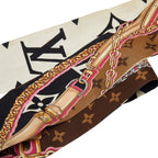 Louis Vuitton Monogram Bandeau BB Ultimate Scarf Black Brown Multi Color — view 5