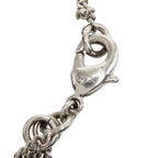 Chanel CC Logo Bracelet Silver Rhinestone Metal — view 5