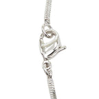 Dior Trotter Number 2 Necklace Silver Bordeaux White Metal — view 3
