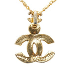 Chanel CC Logo Gripoix Depot Necklace Gold Black Plated — view 3