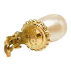 Chanel Clover Earrings Gold Plated Faux Pearl — view 5