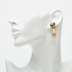 Chanel Clover Earrings Gold Plated Faux Pearl — view 6