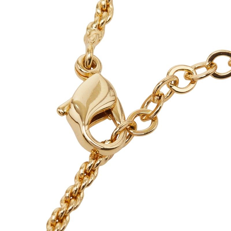 Dior Heart Motif Pendant Gold Plated Rhinestone — view 5