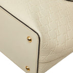 Gucci Guccissima 2-Way Shoulder Bag White Leather — view 4