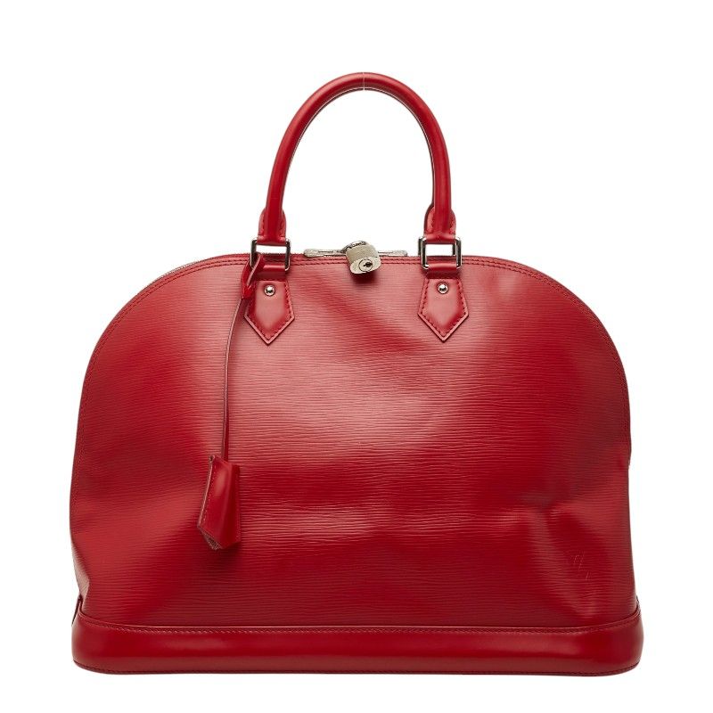Louis Vuitton Epi Alma GM Handbag Carmine Red Leather