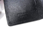 Prada Key Case Triangle Logo Black Tessuto Nylon Leather 6 Row Mark Silver — view 4
