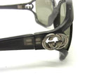 Gucci Sunglasses Interlocking GG S Gray Lens Clear Acetate Eyewear — view 3