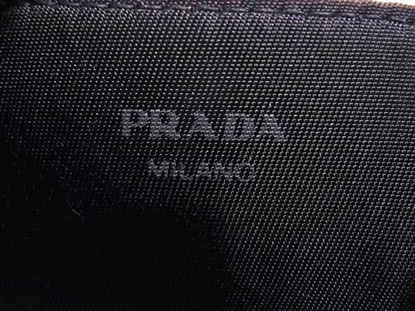 Prada Wallet Triangle Logo Black Tessuto Nylon Bifold Mark — view 6