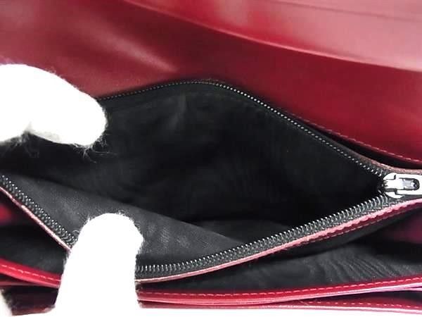 Prada Wallet Red Leather Bifold — view 5