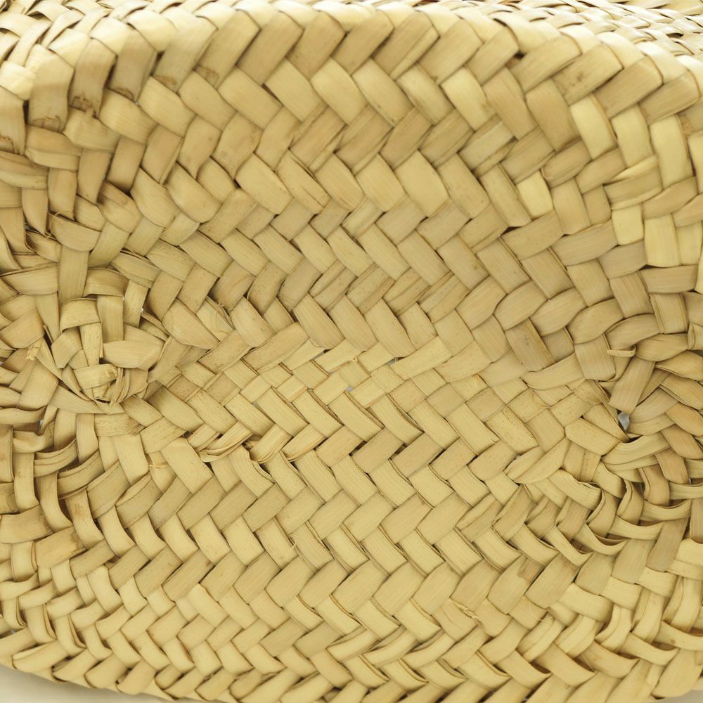 Celine Trio Basket Beige Brown Raffia Leather Tote — view 3