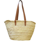 Celine Trio Basket Beige Brown Raffia Leather Tote — view 2