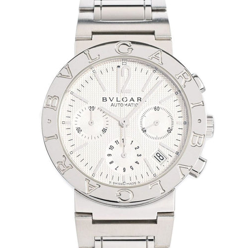 Bvlgari Watch Chronograph Silver