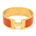 Hermes Bangle Clic Clac Gold Orange Bracelet