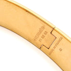Hermes Bangle Click Pink Gold Multi Leopard Floral Pattern Bracelet — view 4