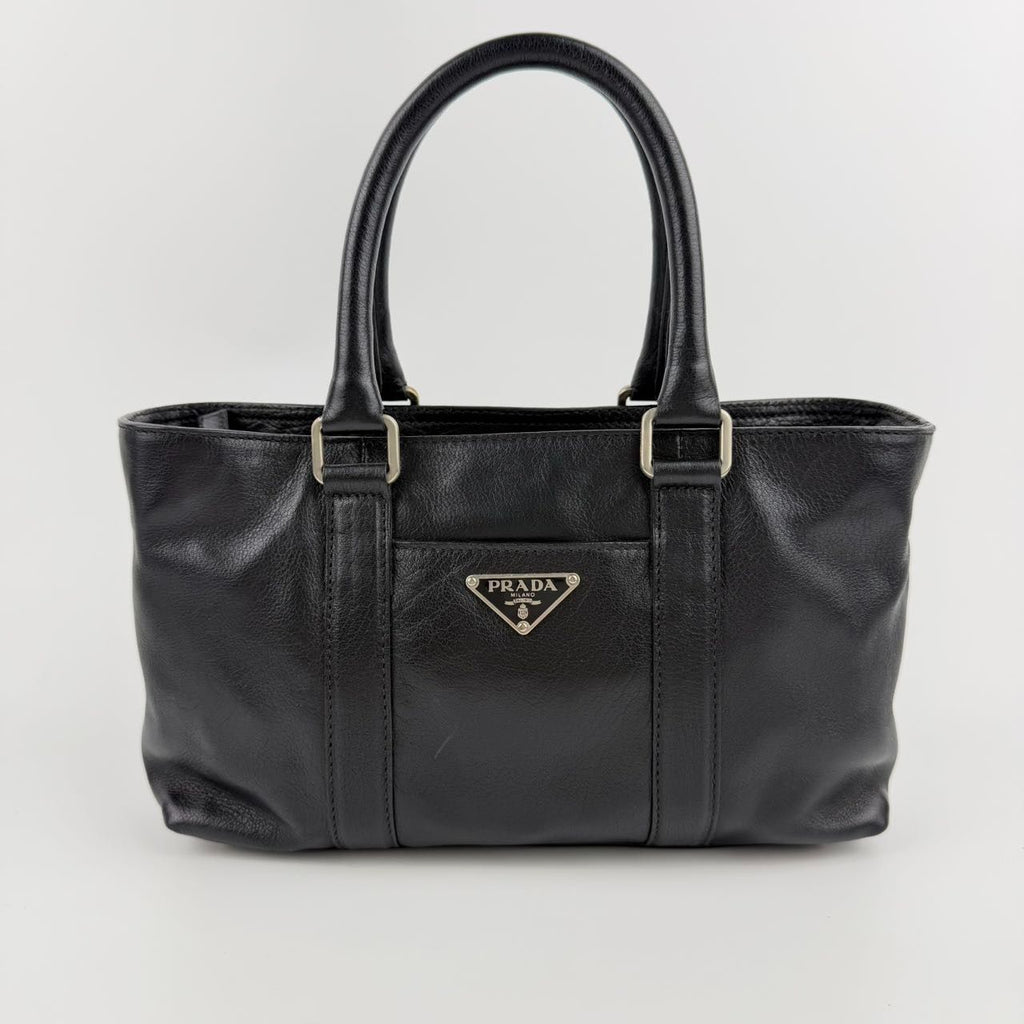 Prada Handbag Black Leather Vintage — view 3