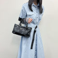 Prada Handbag Black Leather Vintage