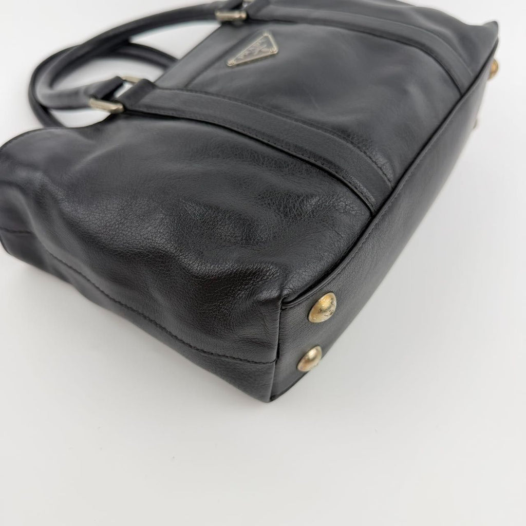 Prada Handbag Black Leather Vintage — view 9