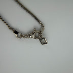 Fendi FF Logo Necklace Silver Vintage — view 9