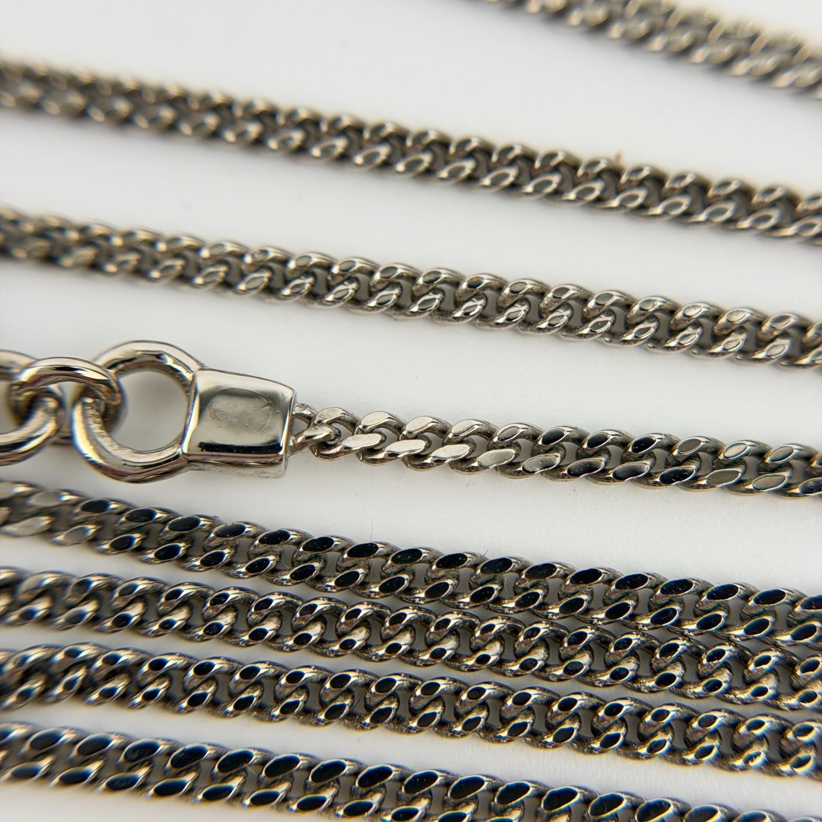 Fendi FF Logo Necklace Silver Vintage — view 7