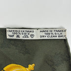 Hermes Carre 90 Plumes Et Grelots Feathers and Bells Scarf Silk Green Multi — view 2