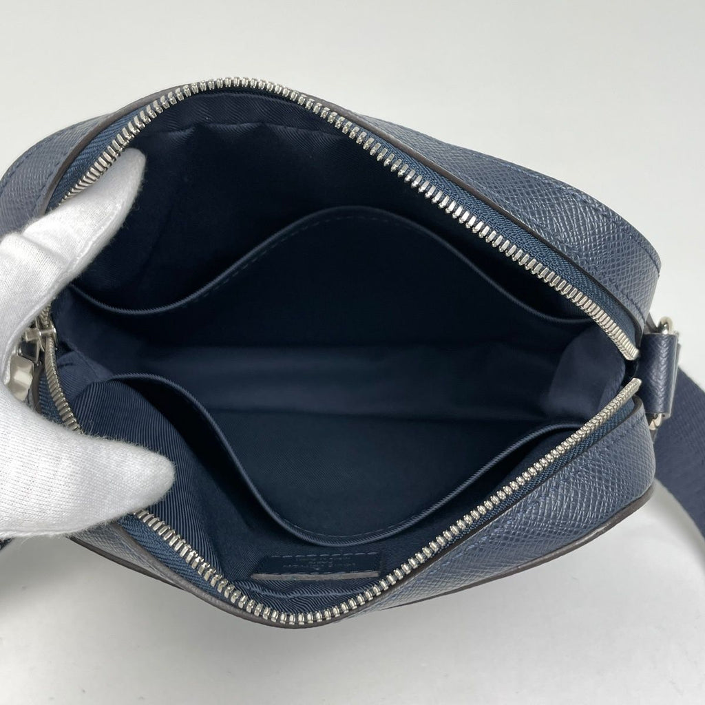 Louis Vuitton Anton Pochette Shoulder Bag Taiga Blue Marine — view 8