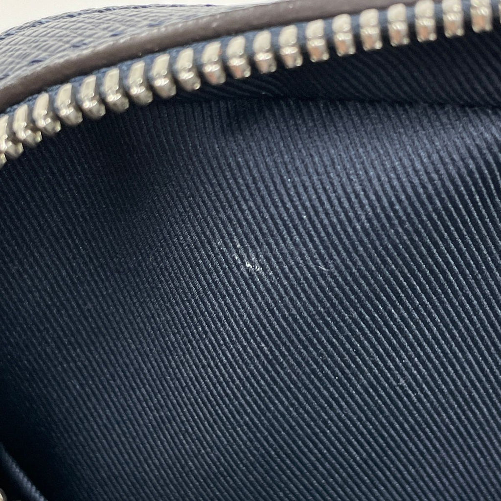 Louis Vuitton Anton Pochette Shoulder Bag Taiga Blue Marine — view 7