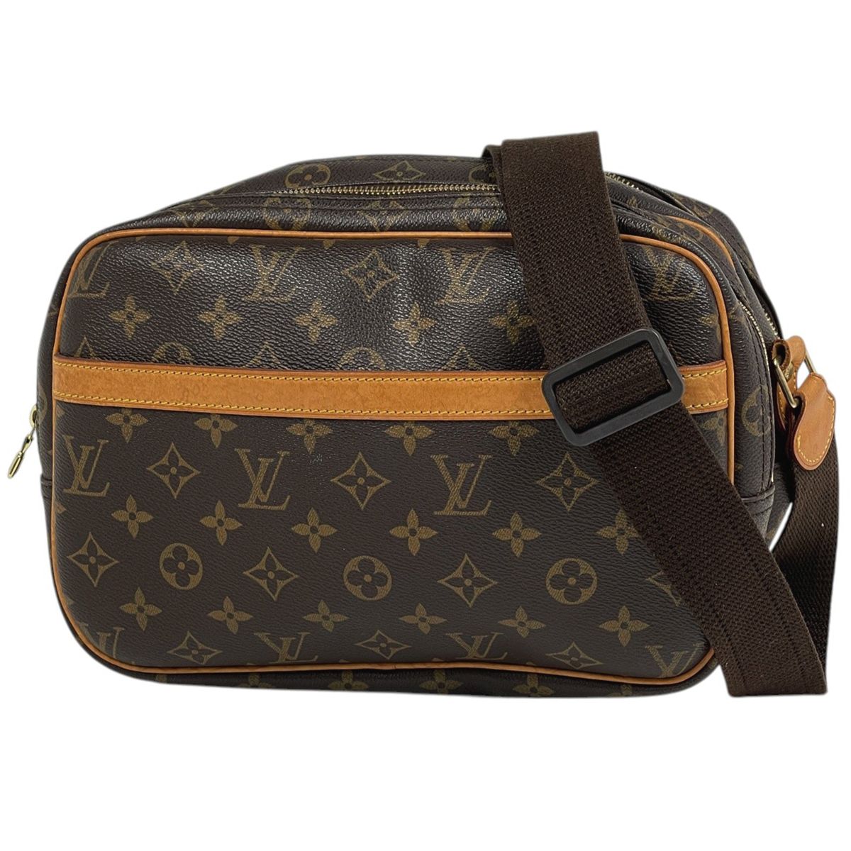 Louis Vuitton Reporter PM Crossbody Shoulder Bag Monogram Brown